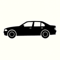 Classic Car Silhouette - BMW3
