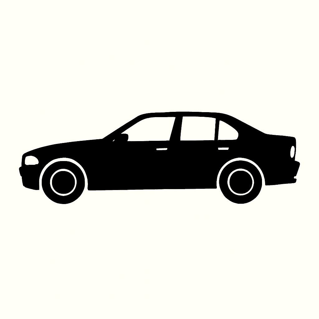 Classic Car Silhouette - BMW3