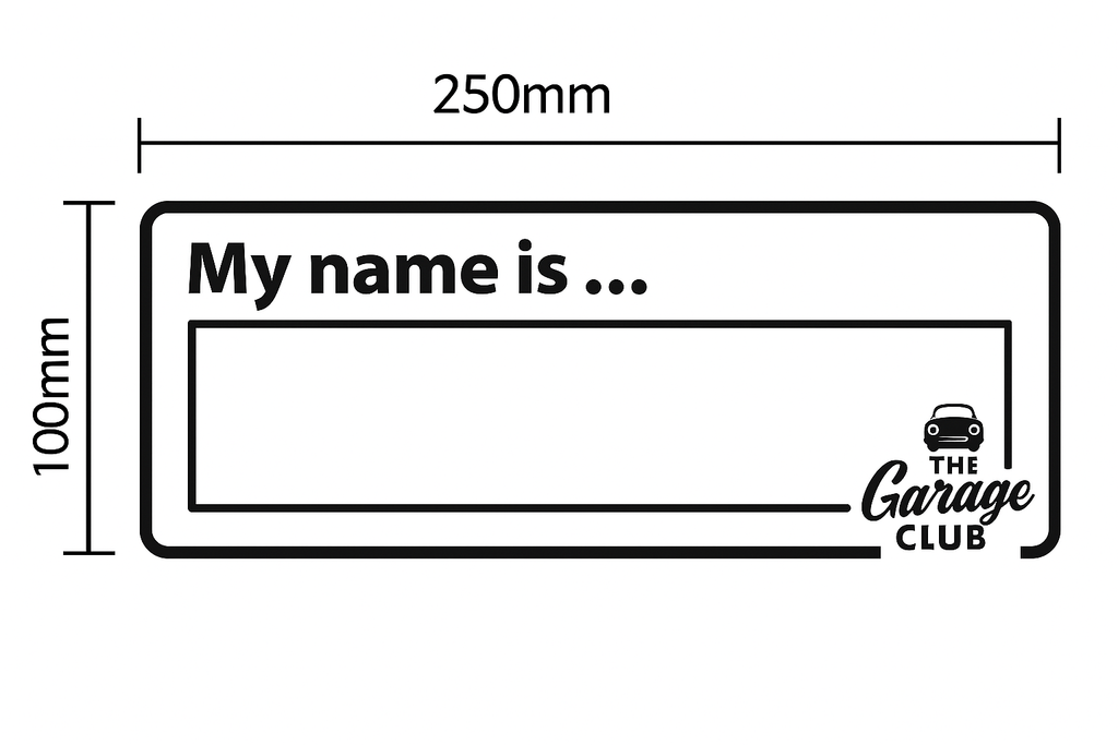 Personalised Car Name - Design 1