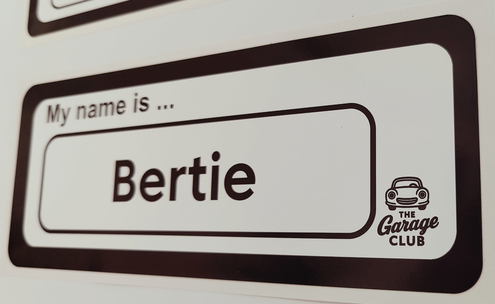 Personalised Car Name Vinyl Decal – Design 1