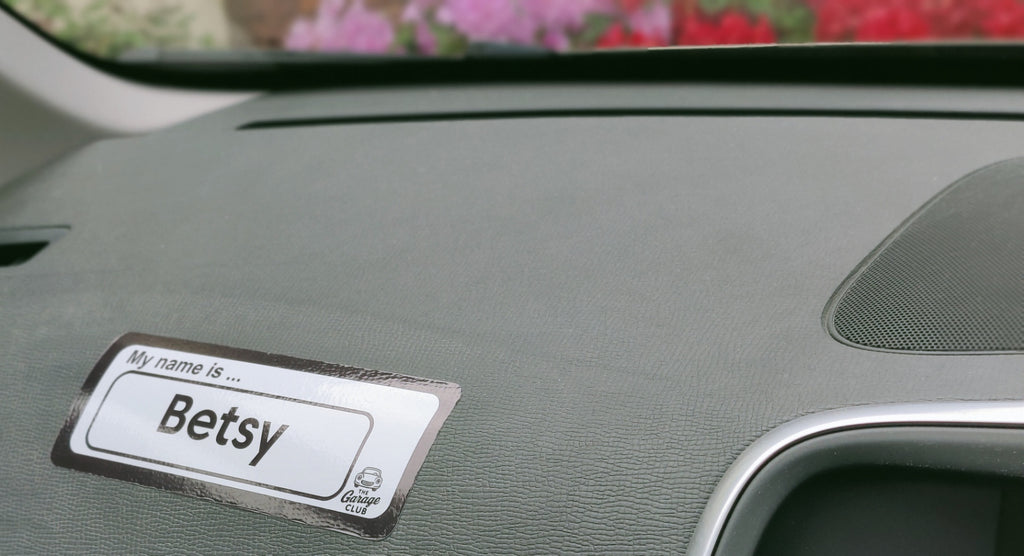 Personalised Car Name Vinyl Decal – Design 1