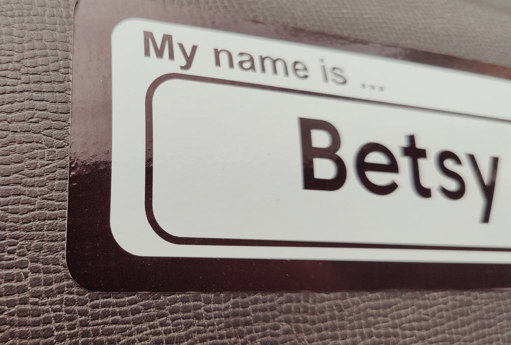 Personalised Car Name Vinyl Decal – Design 1