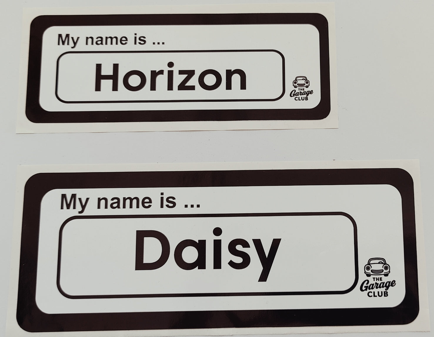 Personalised Car Name Vinyl Decal – Design 1