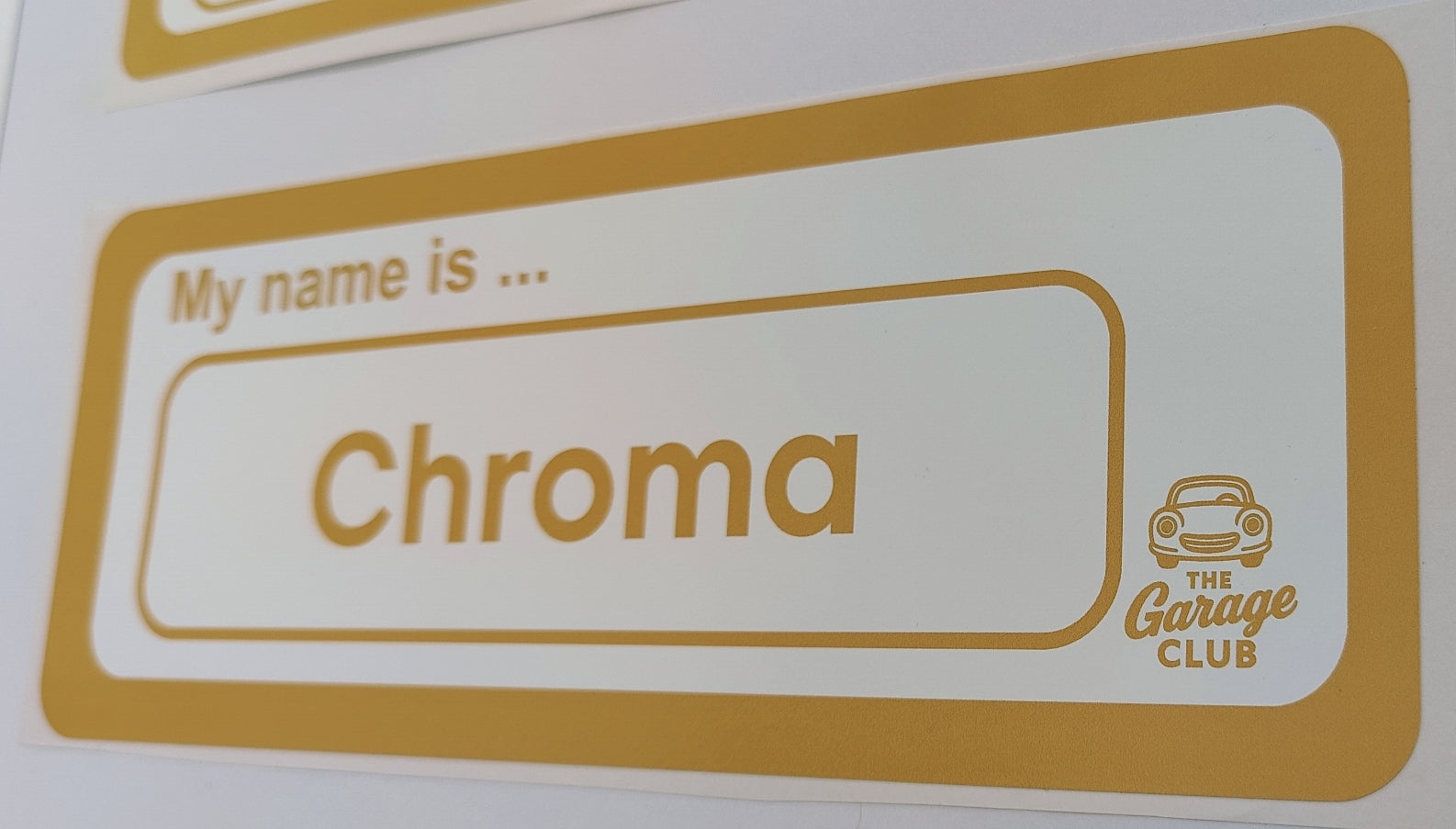 Personalised Car Name Vinyl Decal – Design 1