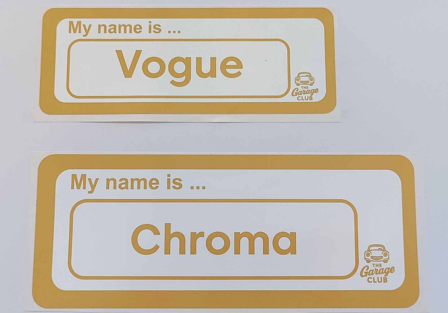 Personalised Car Name Vinyl Decal – Design 1