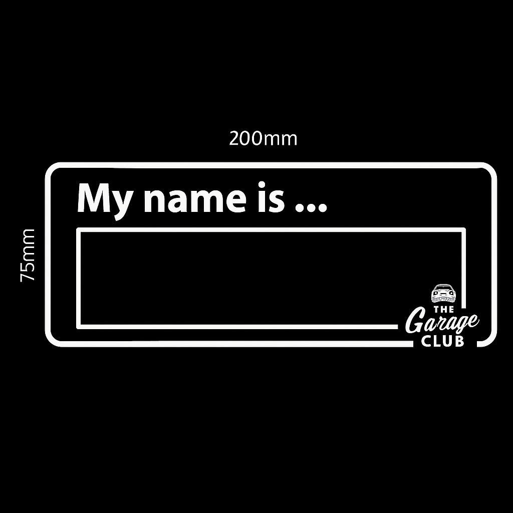 Personalised Car Name - Design 1