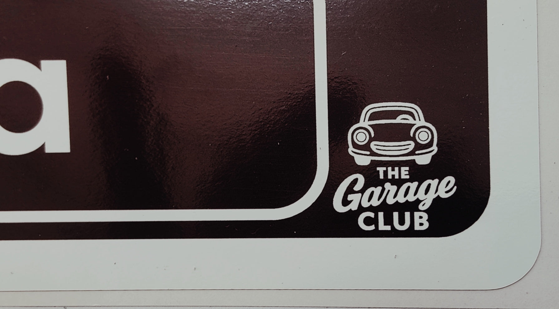 Personalised Car Name Vinyl Decal – Design 1