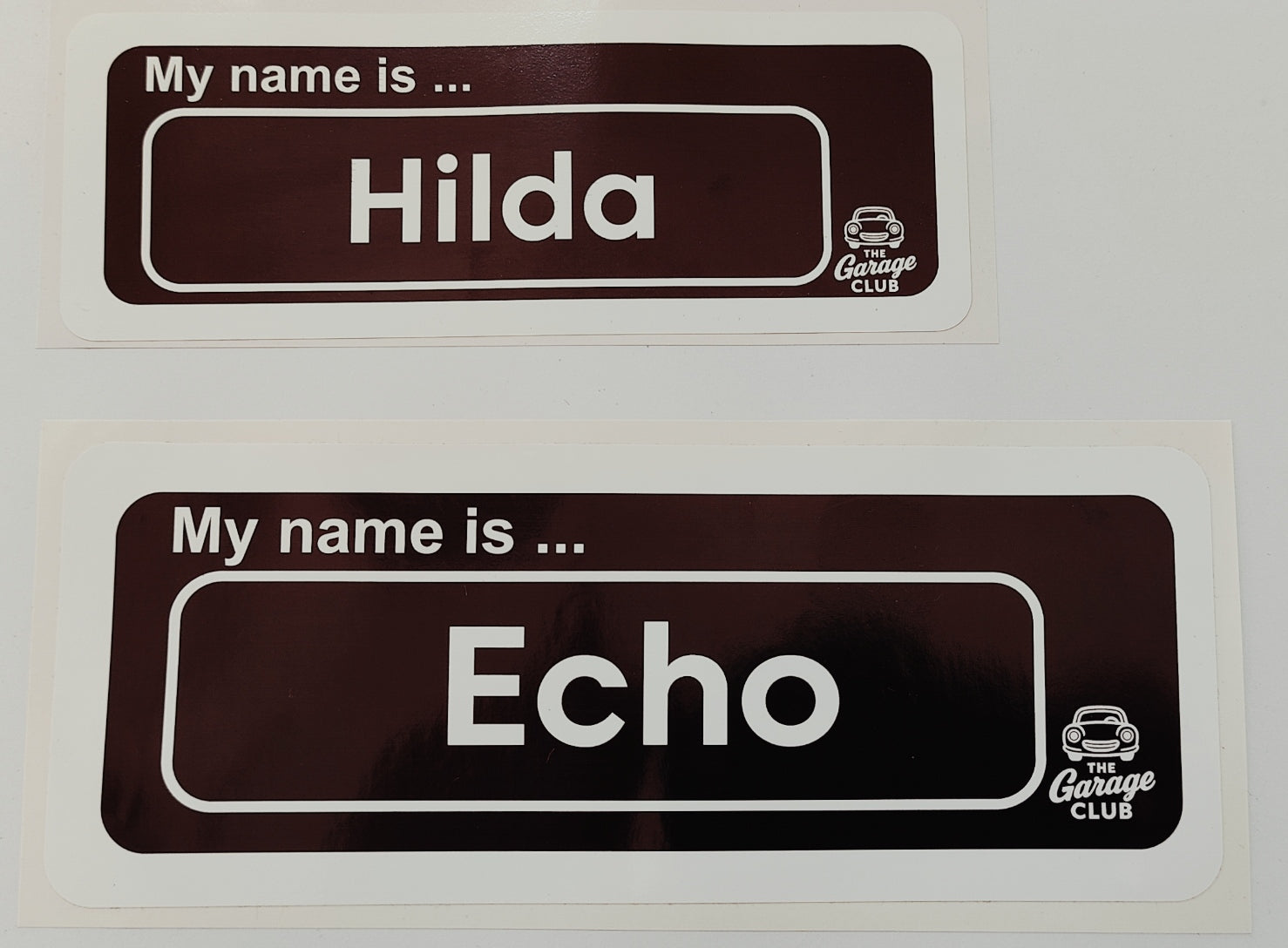 Personalised Car Name Vinyl Decal – Design 1