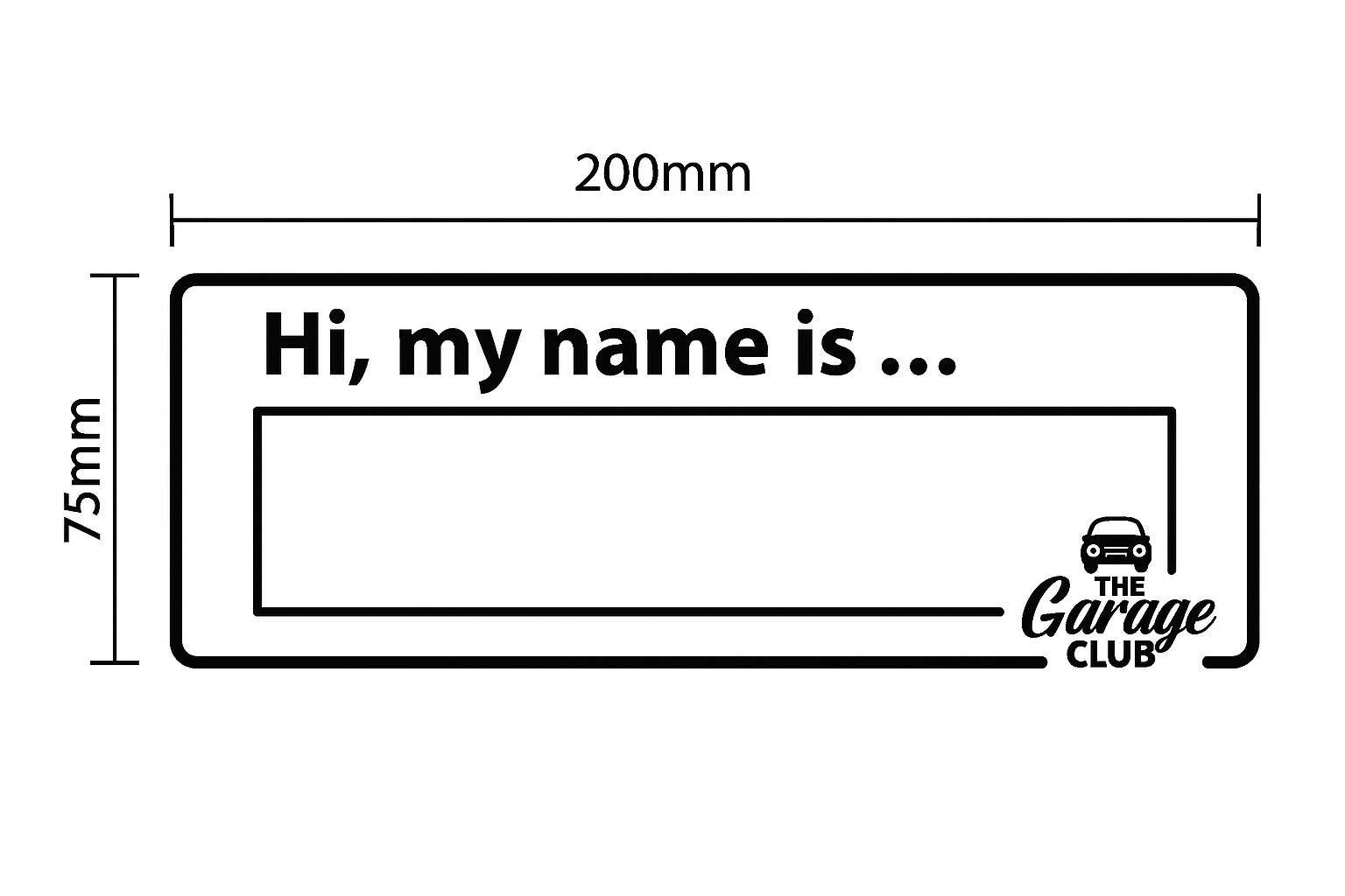 Personalised Car Name - Design 2