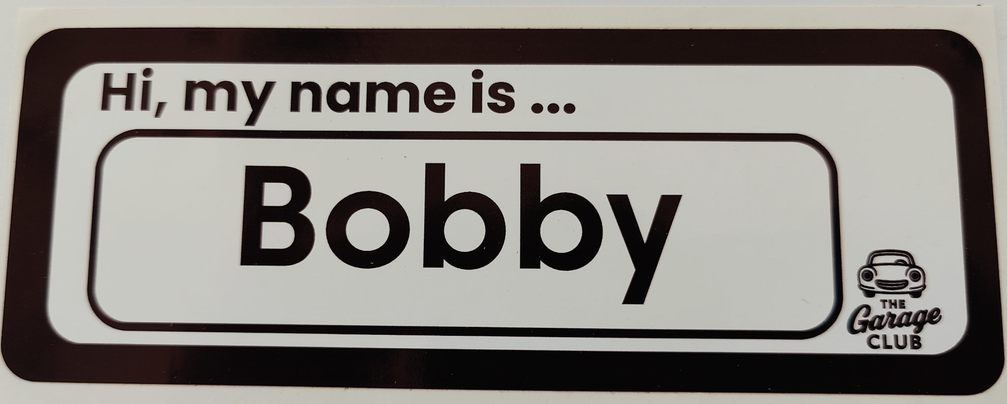 Personalised Car Name Vinyl Decal – Design 2