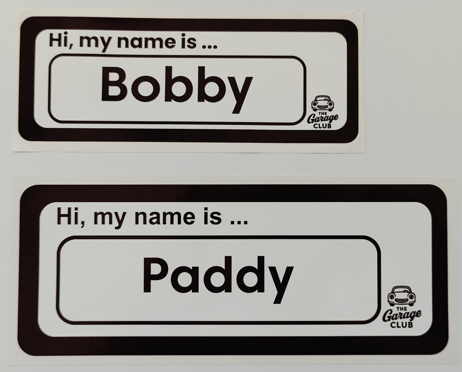 Personalised Car Name Vinyl Decal – Design 2