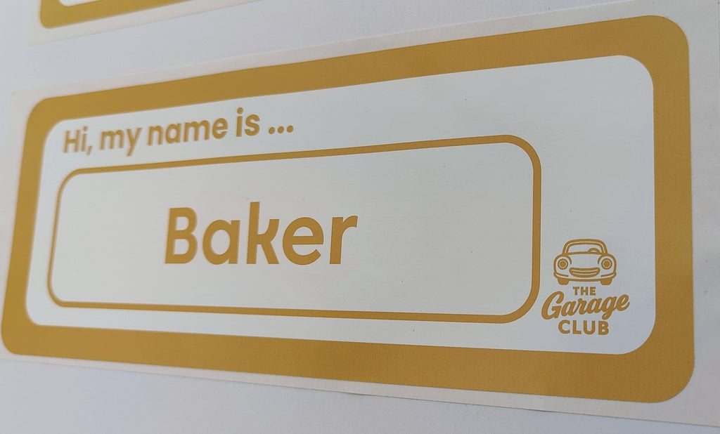 Personalised Car Name Vinyl Decal – Design 2