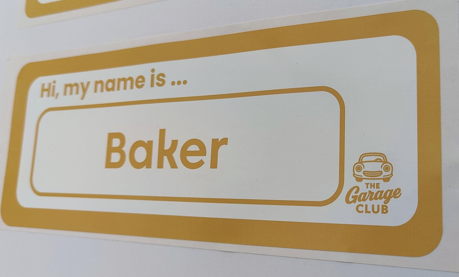 Personalised Car Name Vinyl Decal – Design 2