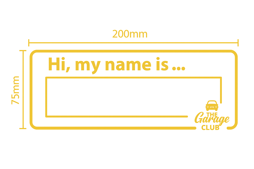 Personalised Car Name - Design 2