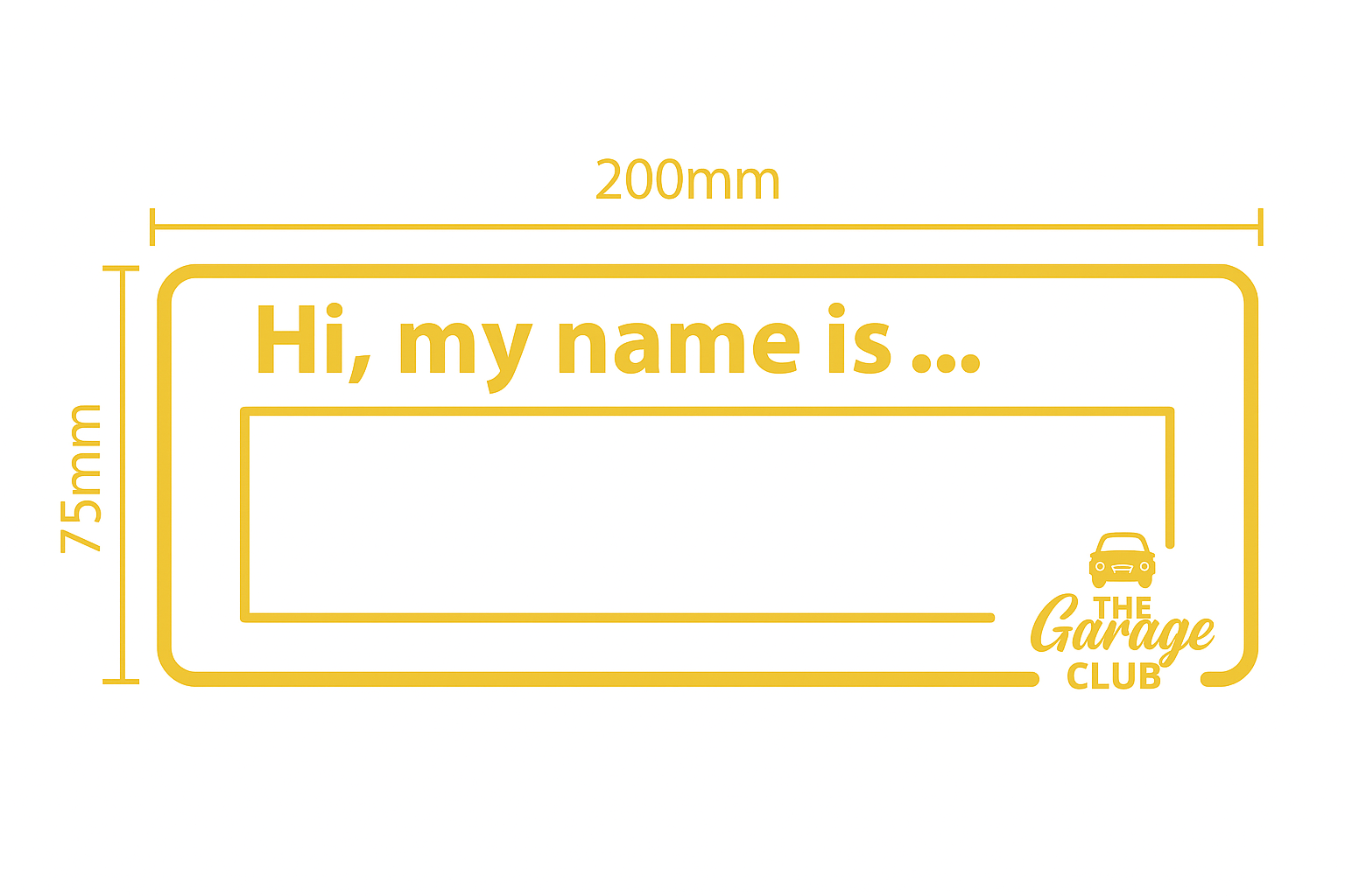 Personalised Car Name - Design 2