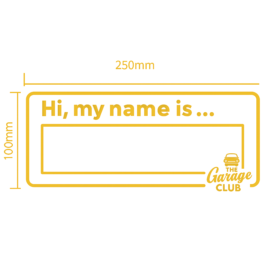 Personalised Car Name - Design 2