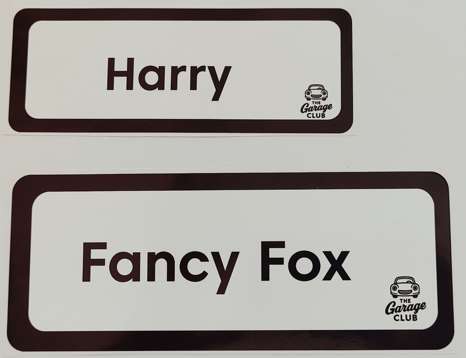 Personalised Car Name Vinyl Decal – Design 3