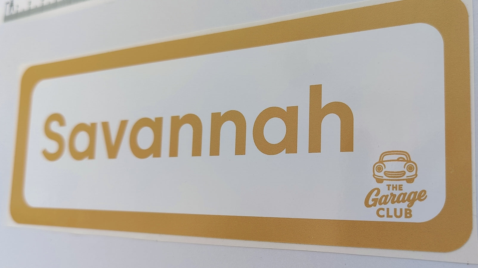Personalised Car Name Vinyl Decal – Design 3