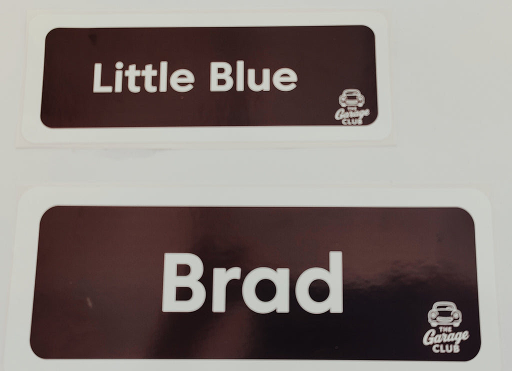 Personalised Car Name Vinyl Decal – Design 3