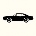 Classic Car Silhouette - Dodge Charger