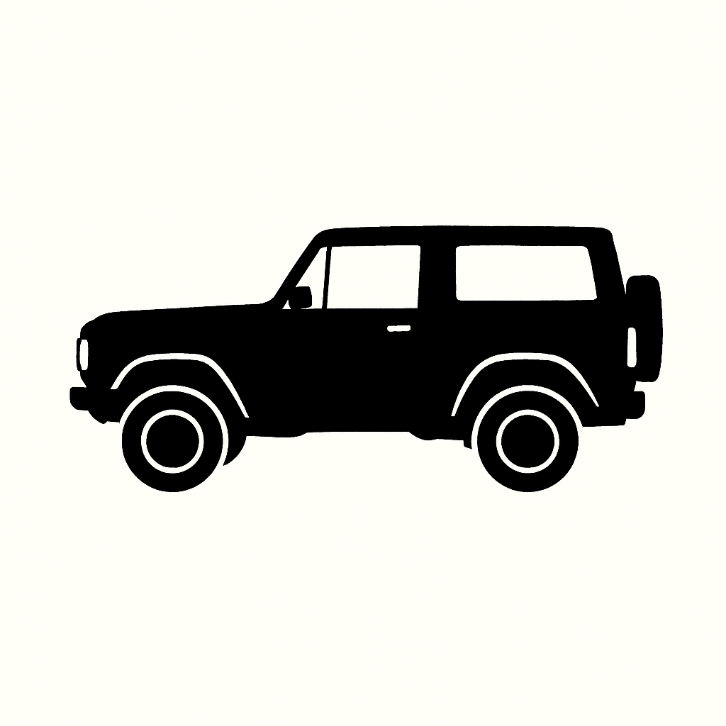 Classic Car Silhouette - Ford Bronco