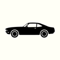 Classic Car Silhouette - Ford Mustang