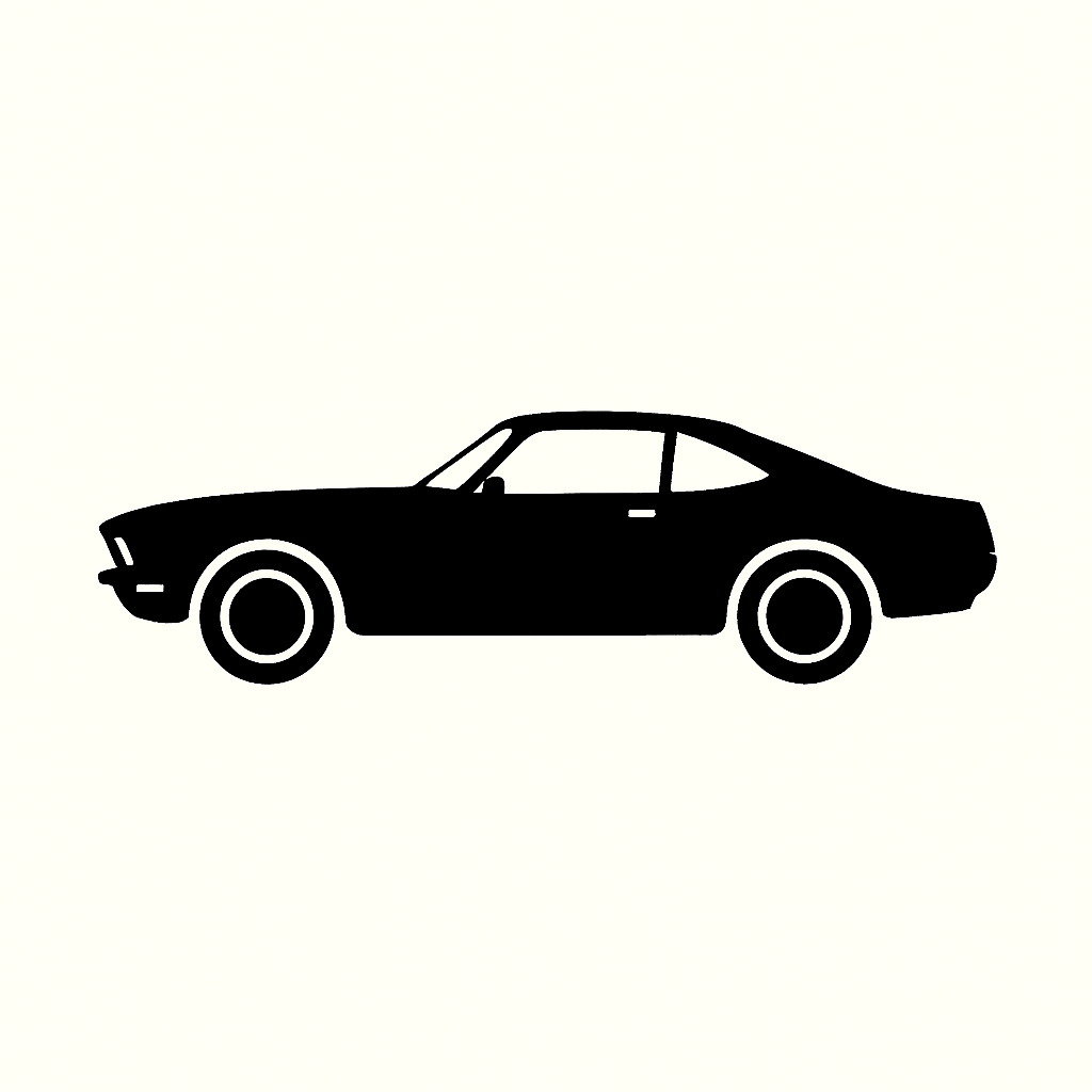 Classic Car Silhouette - Ford Mustang