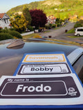Personalised Car Name Vinyl Decal – Design 3