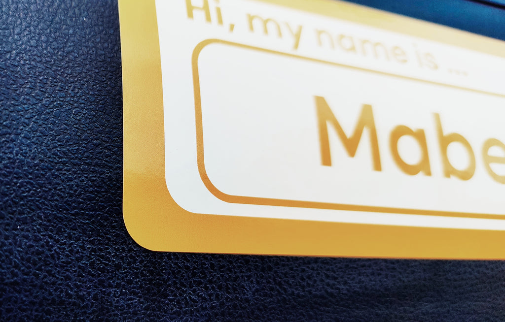 Personalised Car Name Vinyl Decal – Design 2