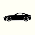 Classic Car Silhouette - Jaguar F-Type