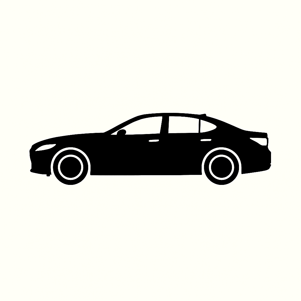 Classic Car Silhouette - Lexus LS