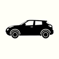 Classic Car Silhouette - Nissan Juke
