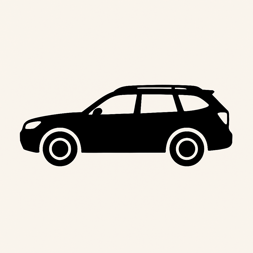 Classic Car Silhouette - Subaru Outback