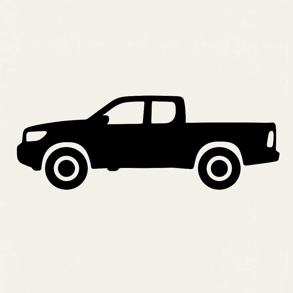 Classic Car Silhouette - Toyota Hilux
