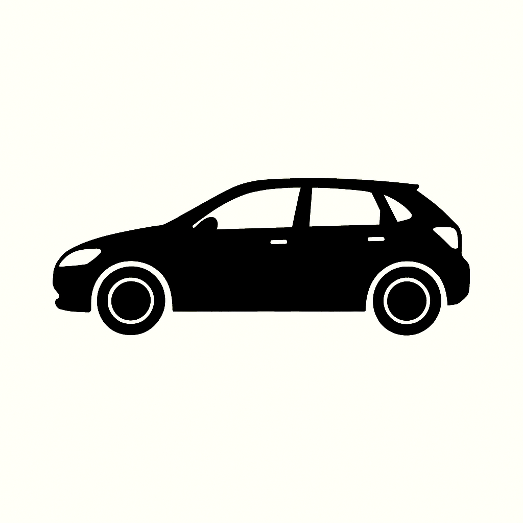 Classic Car Silhouette - Vauxhall Corsa