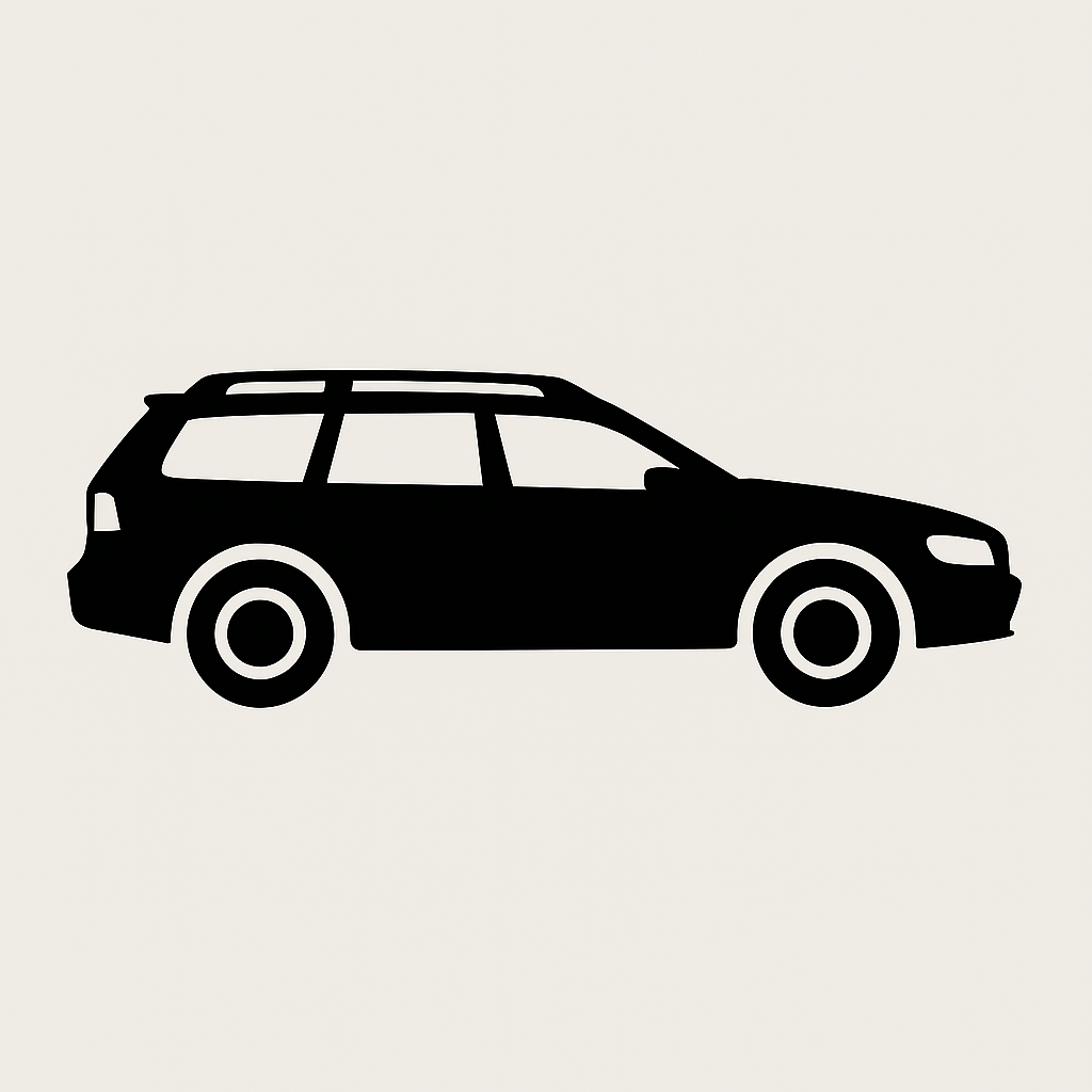Classic Car Silhouette - Volvo XC70